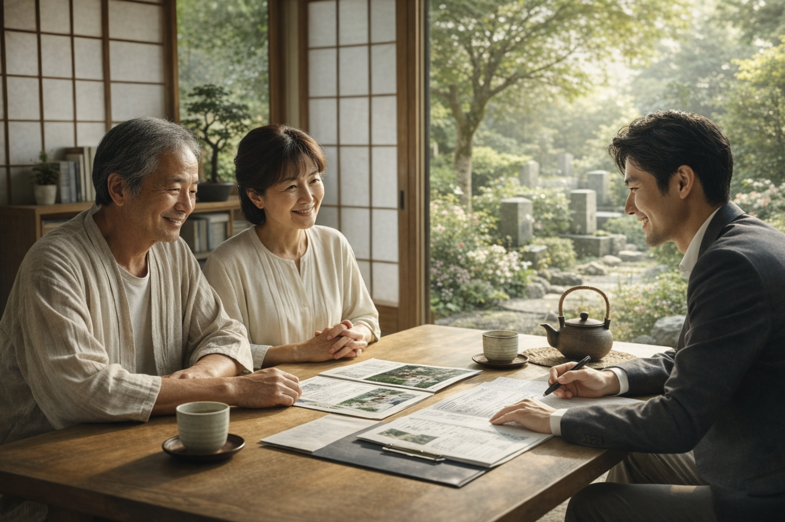 流山市でお墓について相談するイメージ